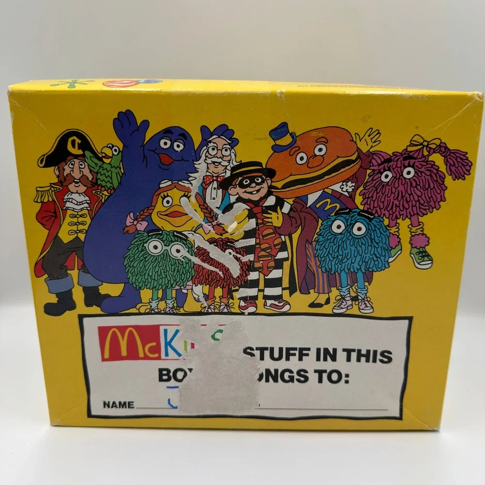 Vintage 1987 McKids McDonalds Grimace Rain Boots Blue Sears Box Size 13-1 58911